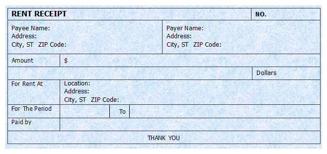 Cash Receipt Template Microsoft Word