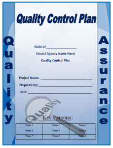 Quality Control Plan Template