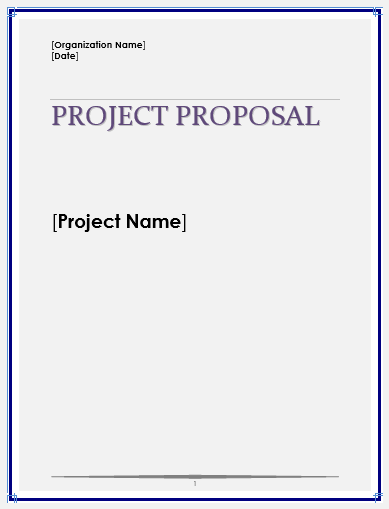 Project Proposal Template - My Word Templates