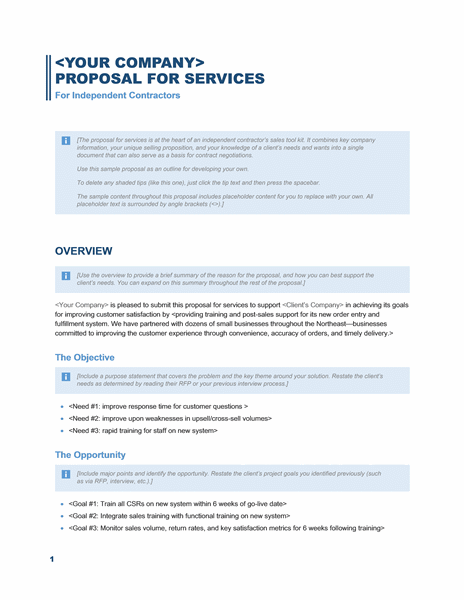 Sales Proposal Template My Word Templates