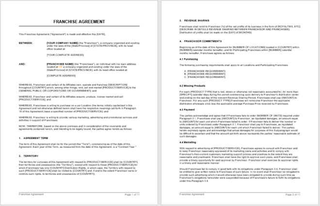 Business Contract Templates - 8 Free Samples - My Word Templates
