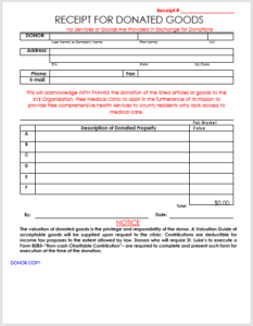 Donation Receipt Templates - 15 Free Printable Templates