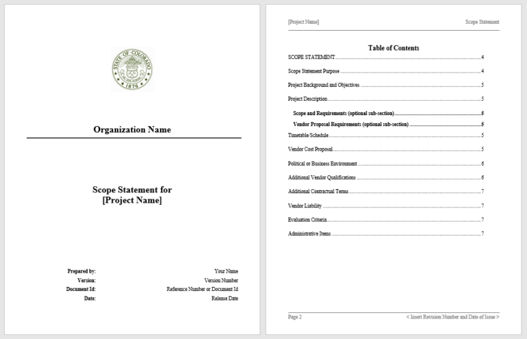 13 Free Statement of Work Templates - My Word Templates