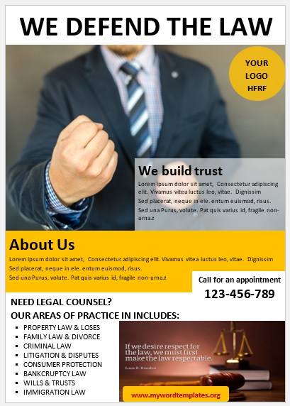 Legal Poster Template 06