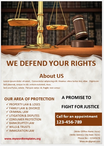 Legal Poster Template 07