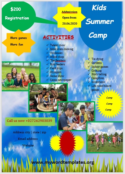Camp Flyer Template 02