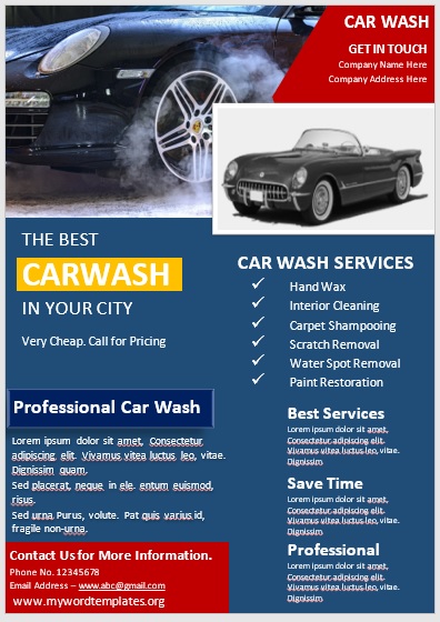 Car Wash Flyer Template 07