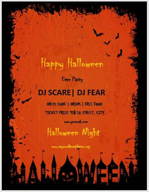 Halloween Party Flyer Template 01