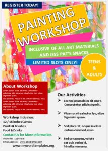 Painting Workshop Flyer Template 05