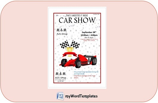 car show flyer template feature image
