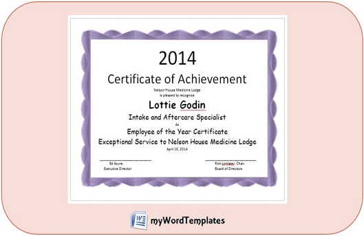 employee of the year certificate template feature image