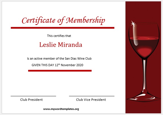 Membership Certificate Template 07