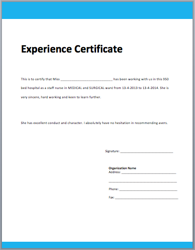 work experience certificate for research assistant