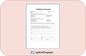insurance certificate template feature image