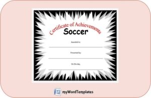 soccer certificate template feature image
