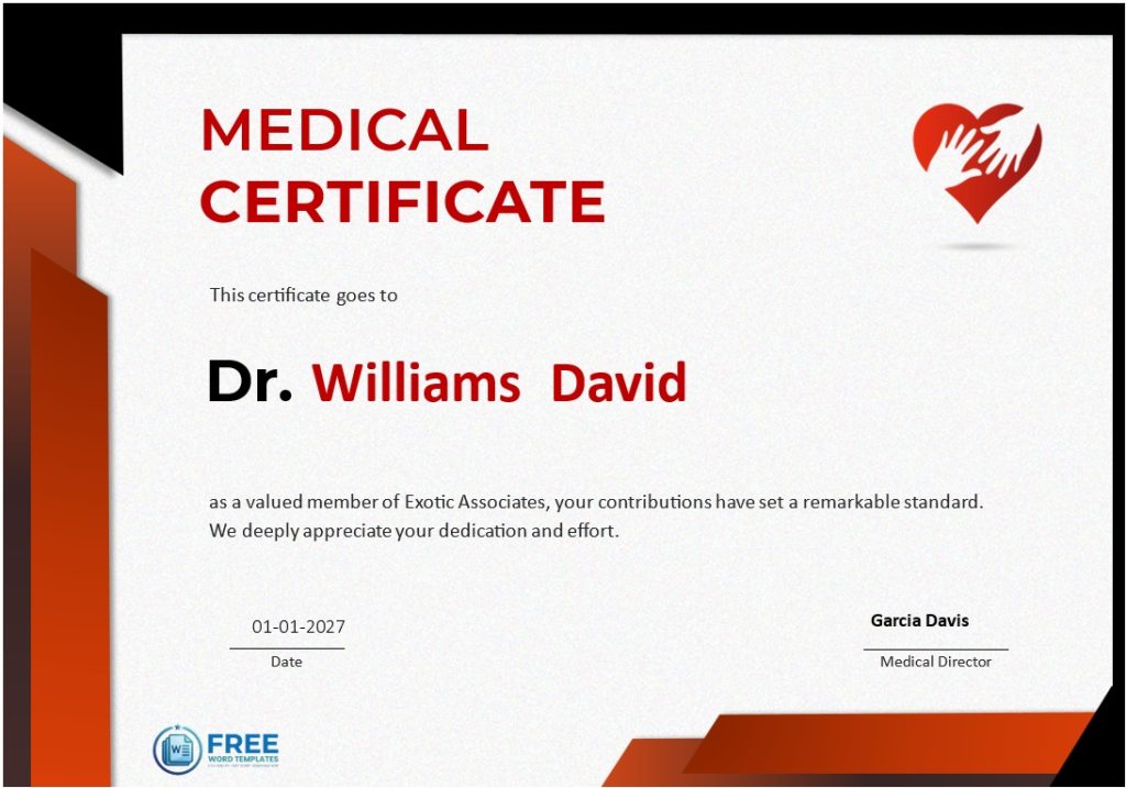 Healthcare Training Certificate