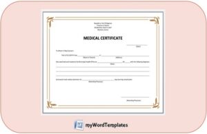 Medical Certificate Template Feature Image My Word Templates