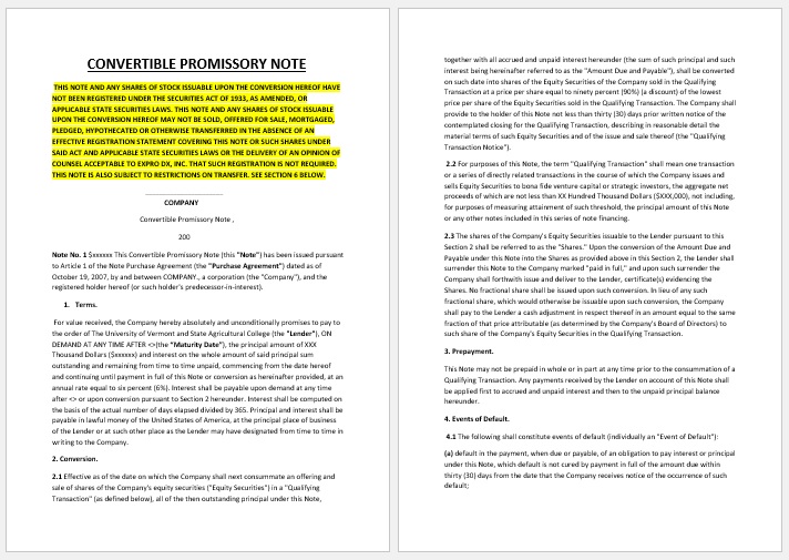 Promissory Note Template 03