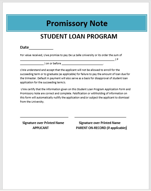Promissory Note Template 10