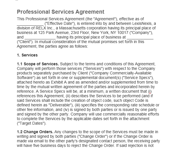Service Agreement Template 07