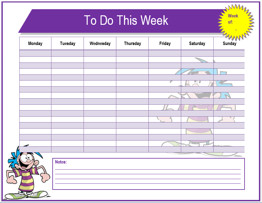 Monthly Task List Template from www.mywordtemplates.org