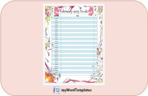 monthly to do list template feature image