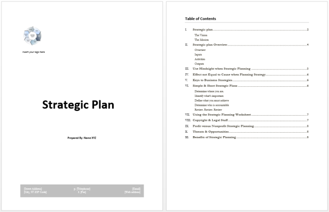 Strategy Plan Example Archives Microsoft Word Templates