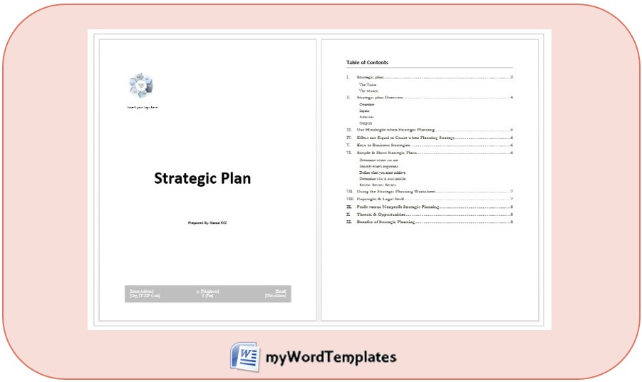 strategic plan template feature image