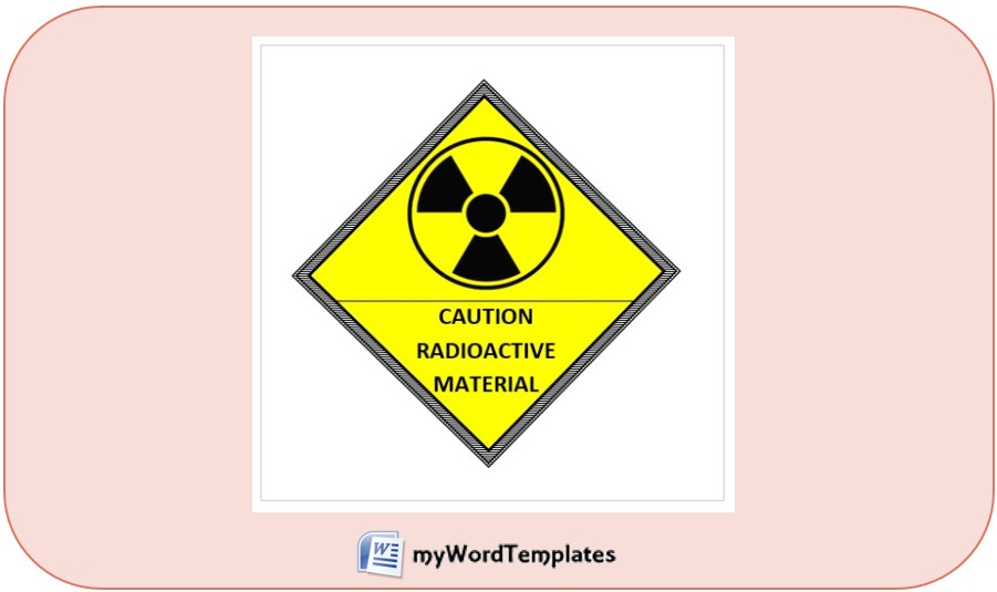radioacvitiy caution label template feature image