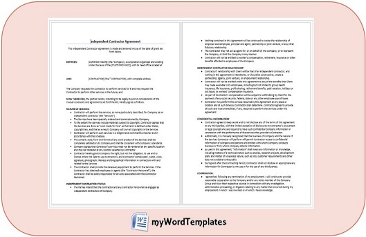 independant contractor agreement template feature image