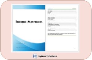 Income statement template feature image