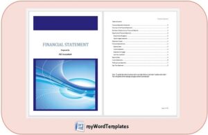 finanical statement template feature image