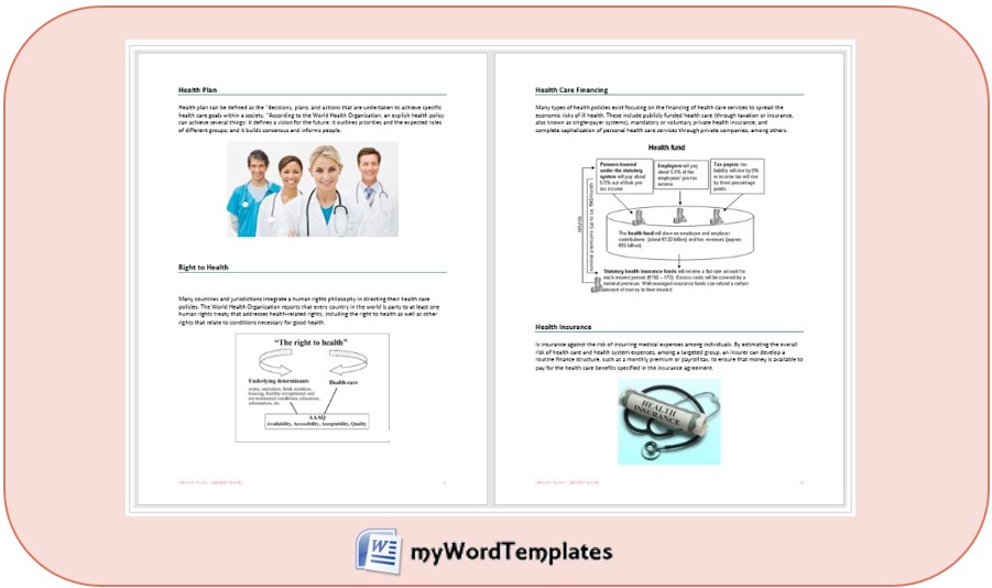 health plan template feature image