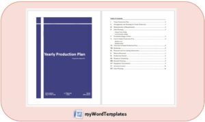 yearly production plan template feature image