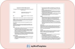 assignment of contributor rights agreement template feature image