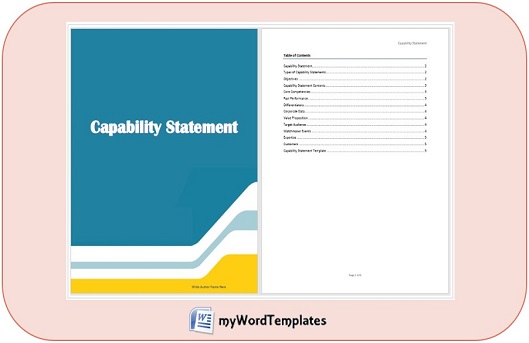 capability statement template feature image