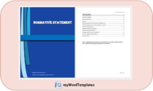 normative statement template image