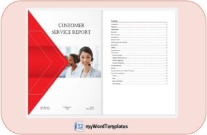 customer service report template image