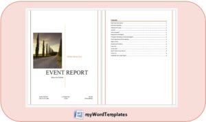 event report template feature image