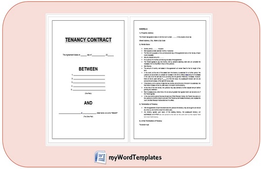 tenancy contract template image