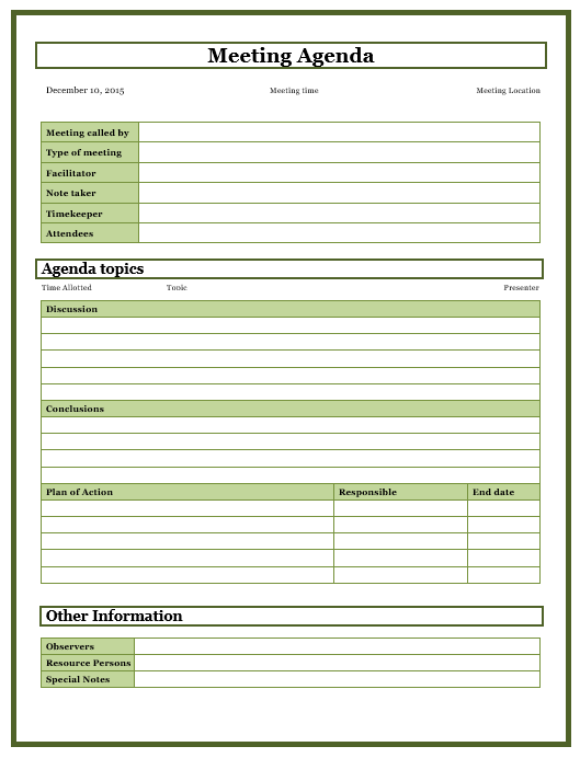 Word Meeting Notes Template from www.mywordtemplates.org