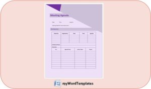 informal meeting agenda template feature image
