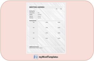 meeting agenda template feature image