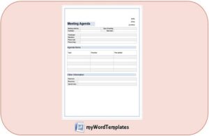 office meeting agenda template feature image