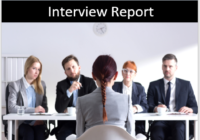 report interview template templates