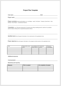 Project Plan Templates - 18 Free Sample Templates - My Word Templates
