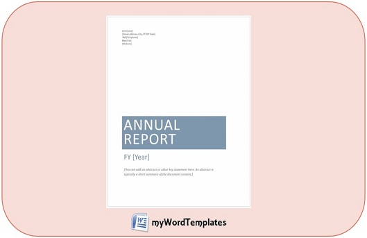 annual financial report template feature image