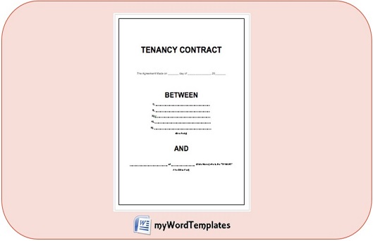 rental contract template image