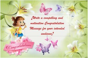 Kids Congratulations Card Template