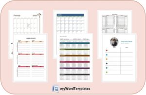 weekly calendar templates image